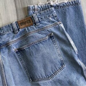 Duluth Trading Co Blue Jeans Size 44x31 Men's Medium‎ Wash Relaxed Fit Natural